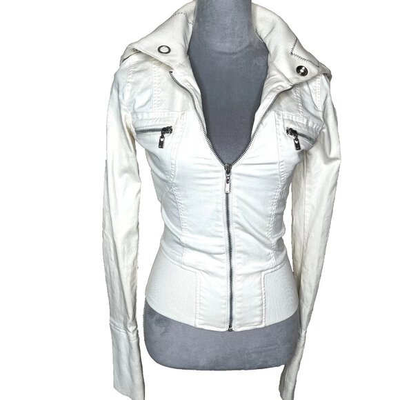 Handmade Patchwork Jacket Size XS Small White Red Mummy Zombie Bloody Cosplay S - Picture 4 of 14